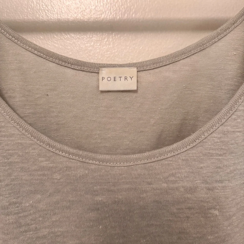 Poetry Gray Tank Top - Picture 2 of 5